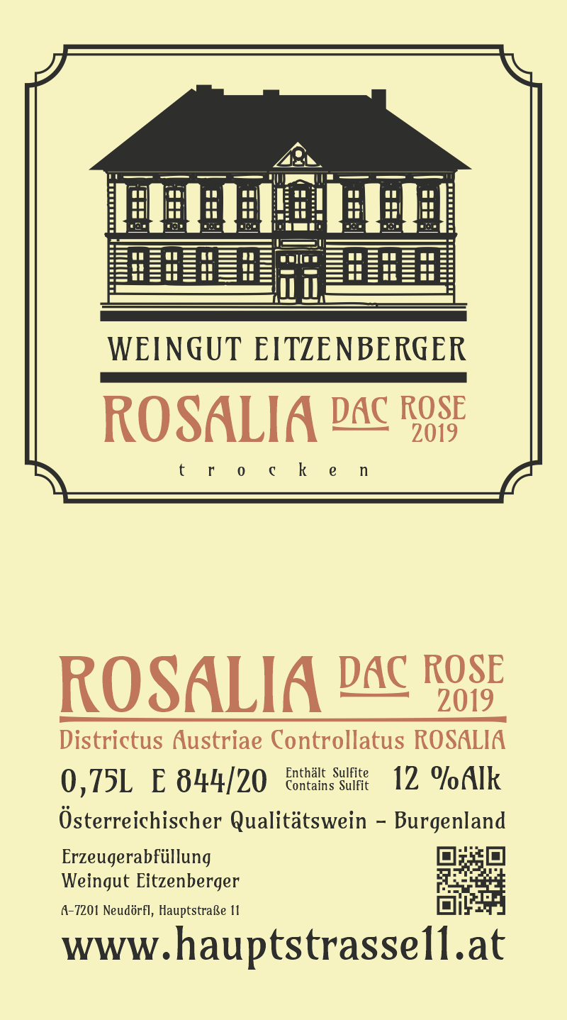 ROSALIA DAC 2019 - Etikette
